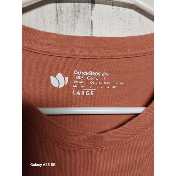 Dutch Bros Coffee Embroidered DB Long Sleeve TEE T SHIRT Large - Picture 4 of 5